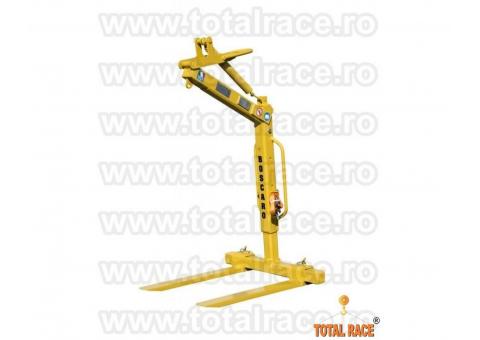 Furci macara cu sistem de echilibrare automata
