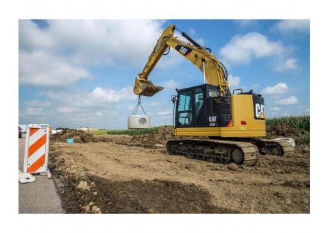 Excavatii cu evacuare pamant / inchiriez excavator pe senile