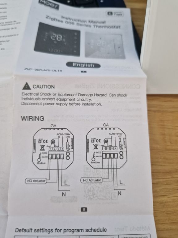 Termostat Zigbee wifi · foto 2 din 4