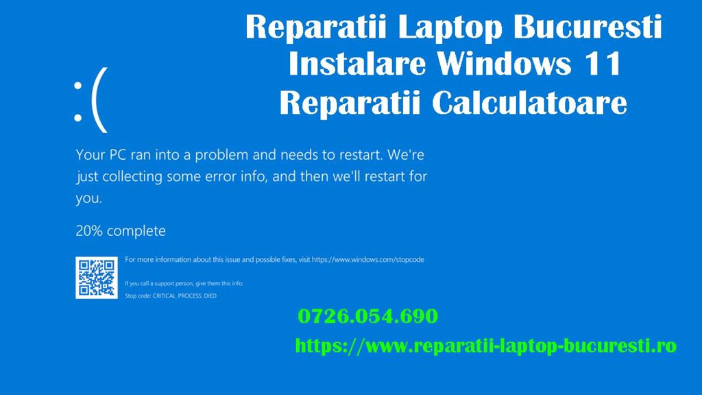 Instalare Windows la domiciliu Reparatii laptop Bucuresti - Ilfov Service PC la 
