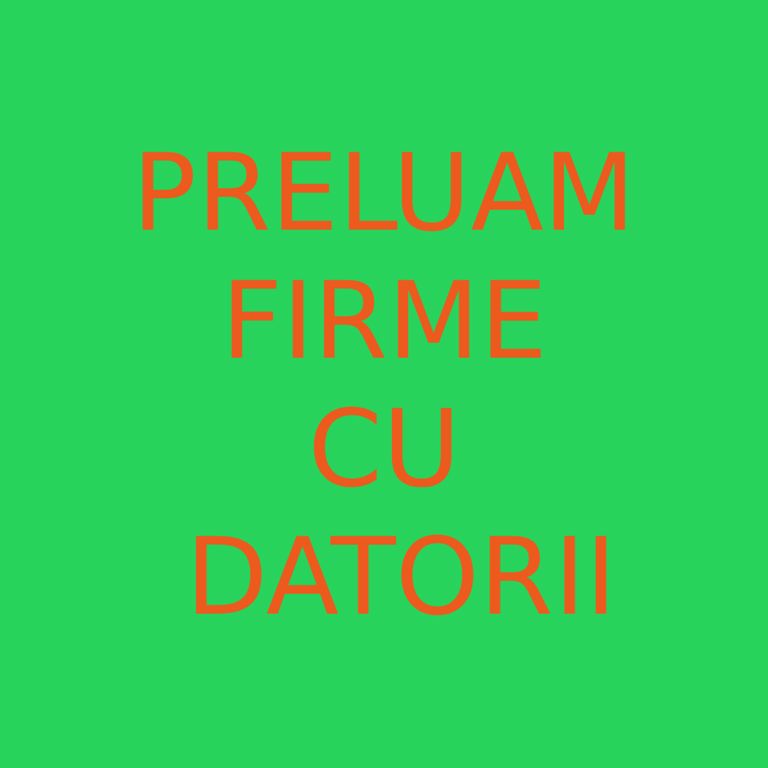 Preluăm societăți cu datorii.