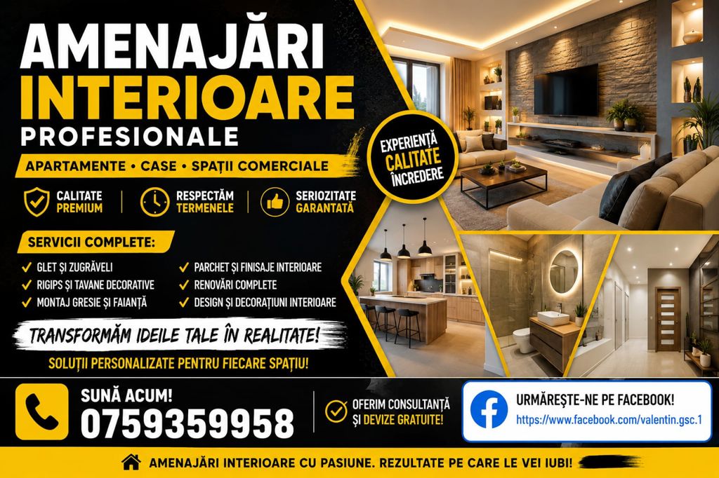 Amenajari interioare profesionale pentru case · foto 1 din 1