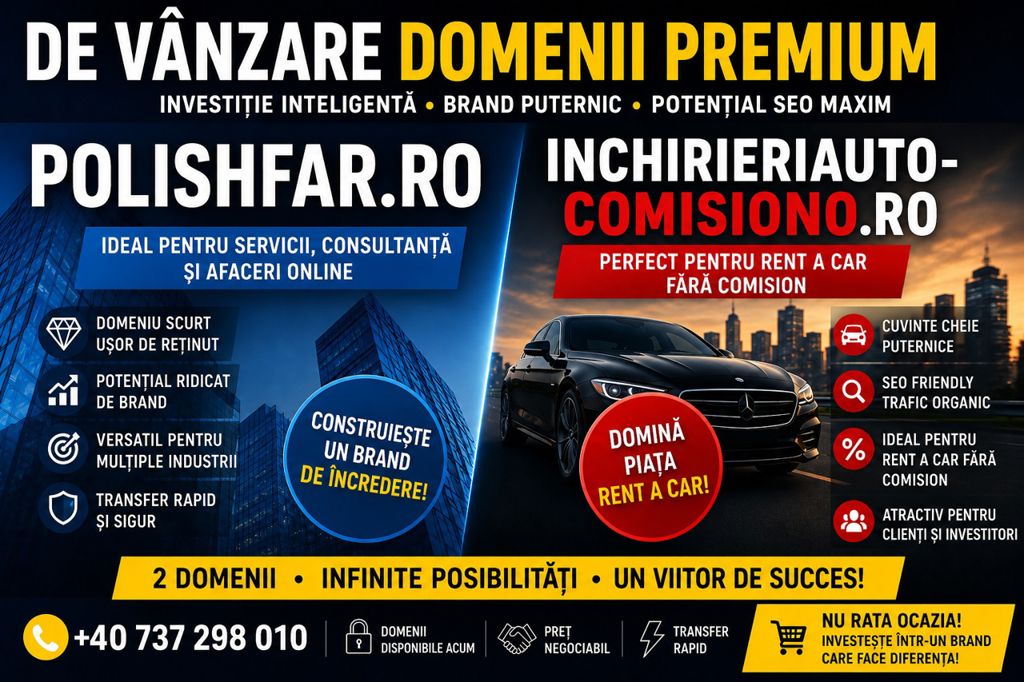 De vânzare domenii premium  · foto 1 din 1